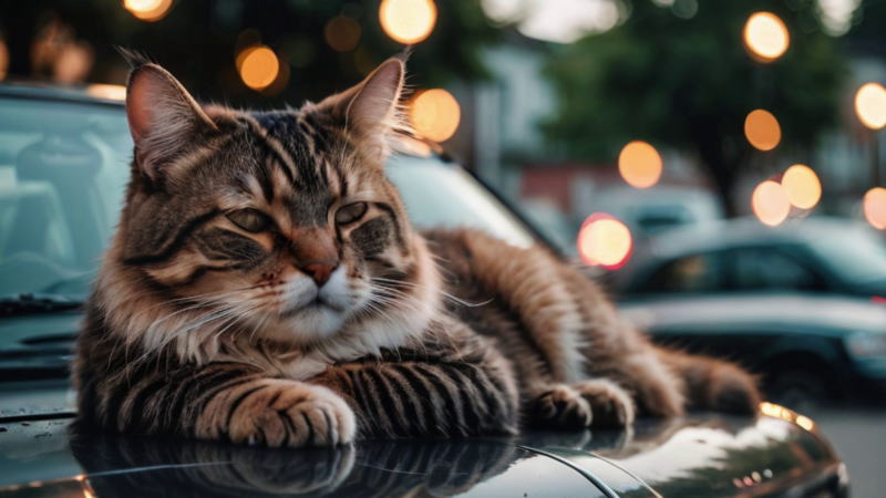 猫が車の上に乗る5つの理由