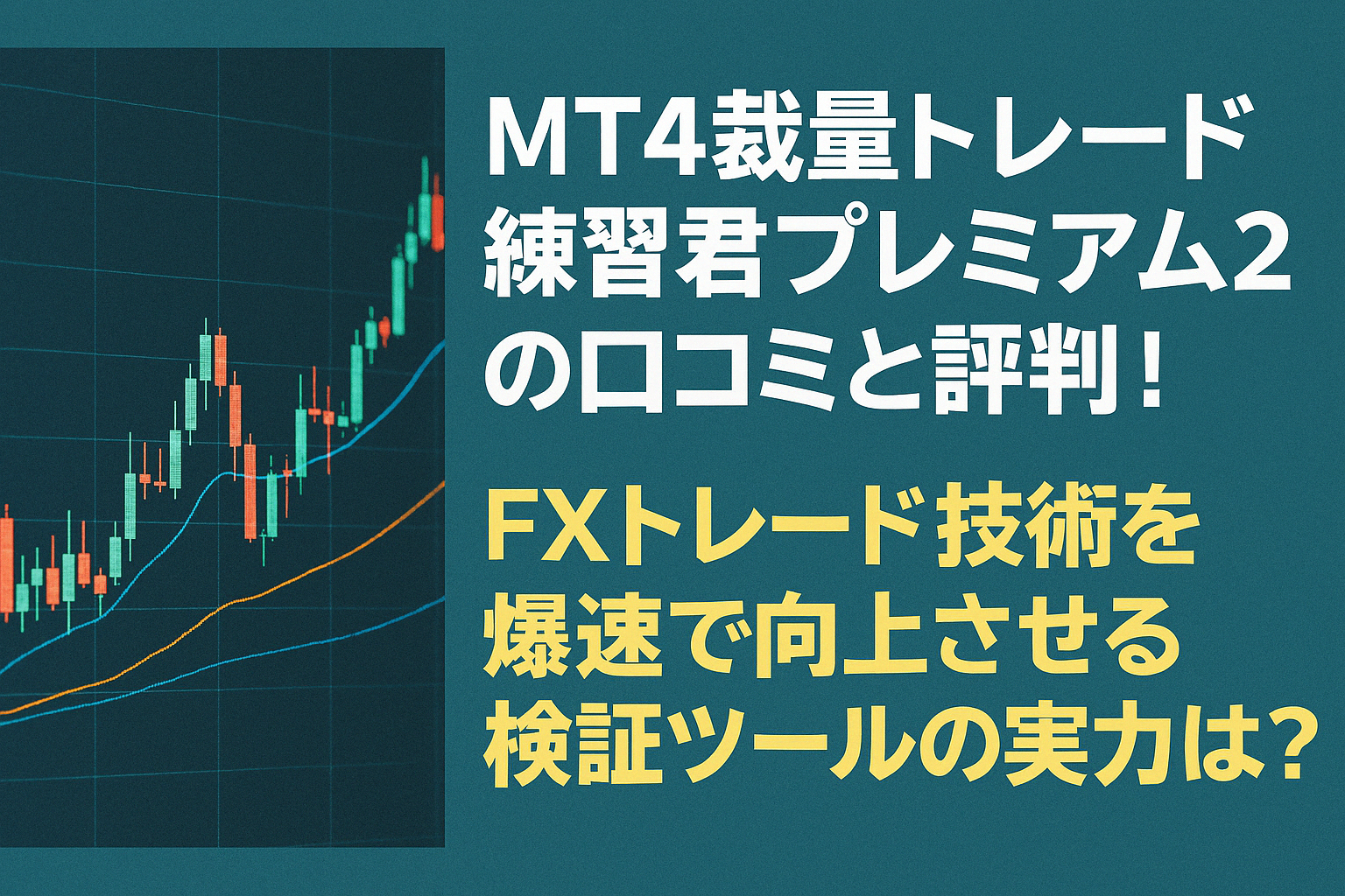 MT4裁量トレード練習君プレミアム2の口コミと評判！